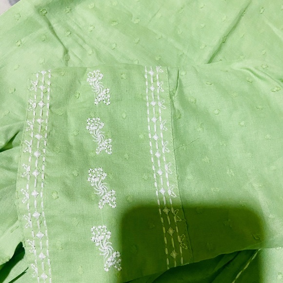 Global desi Sage Green top kurti - Picture 5 of 9